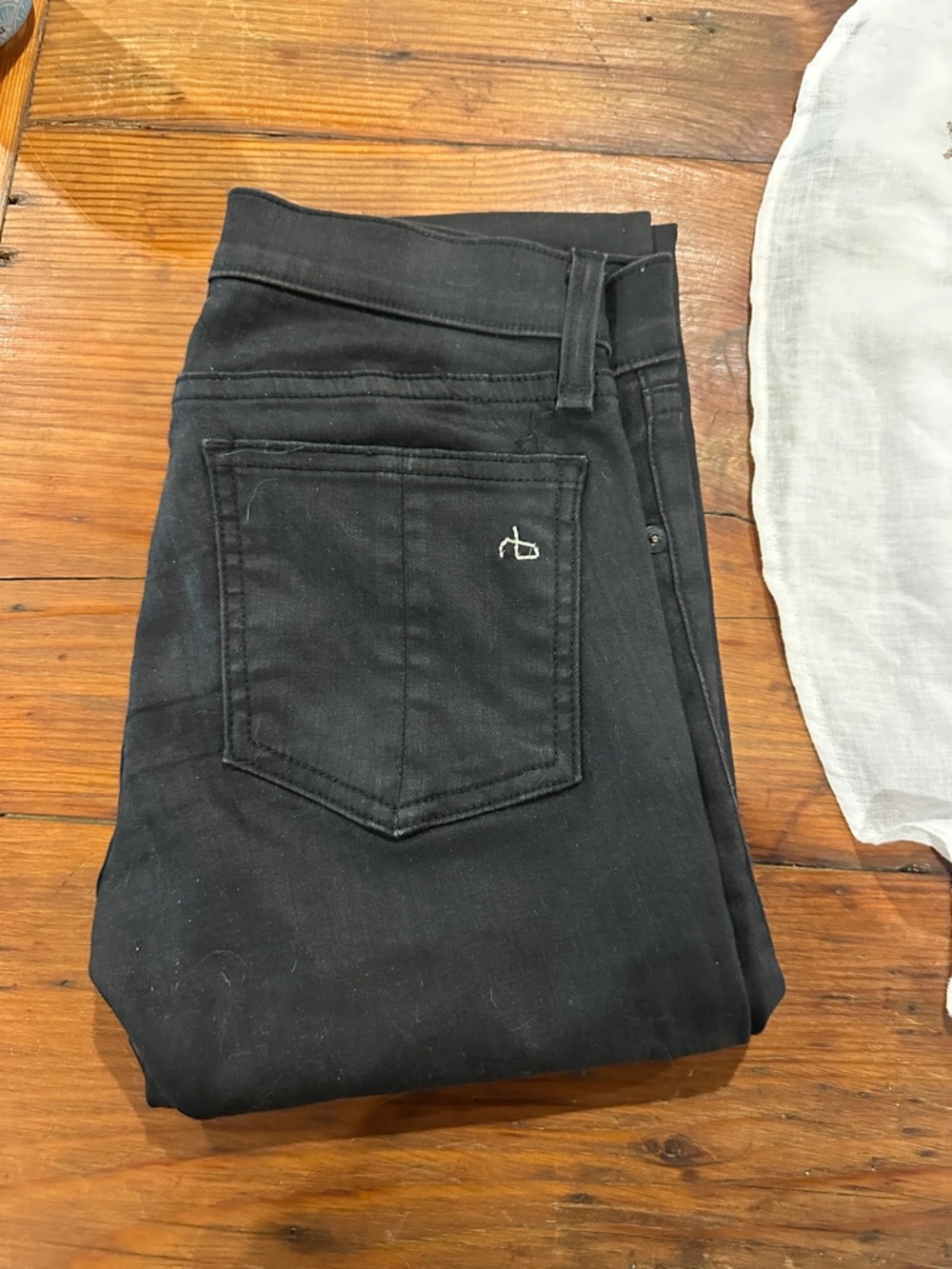 Rag and Bone waxed skinny jeans